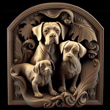 3D model dogs (STL)